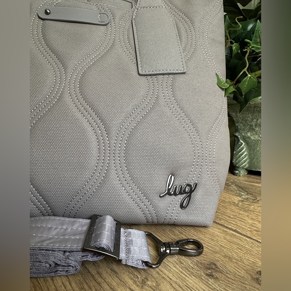 Lug Metallic Pearl VL Alto Matte Luxe RFID Crossbody Tote Bag - Earth Tone Bag - Picture 9 of 9